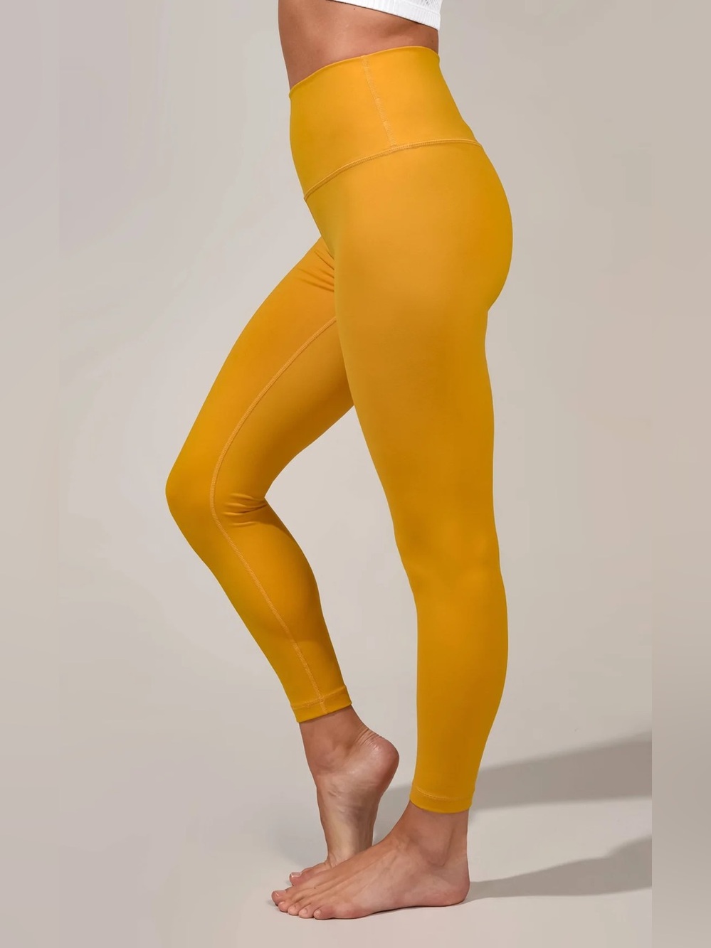90 Degrees by Reflex Yogalicious Lux Elastic Free Waistband Leggings Size M